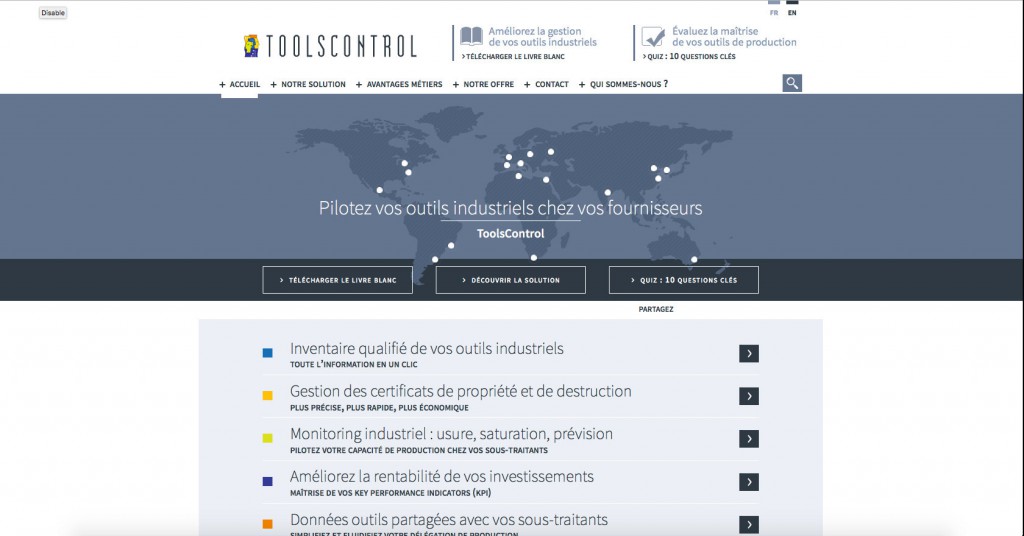 copie d'écran du projet toolscontrol.management